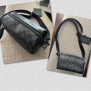 Coach Mens Collection Barrel Bag + ID Case